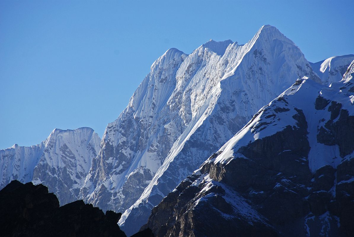 Gokyo Ri 02 Jobo Rinjang And Lunag Massif Near Nangpa La From Gokyo Ri Looking West